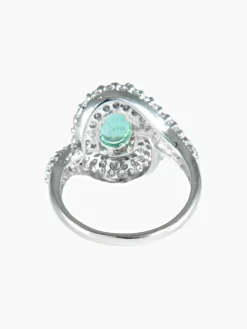 Bague Tourbillon Tourmaline Paraïba Diamants
