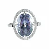 Bague Tourmaline bleue Diamants