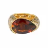 Bague Tourmaline cuivrée Diamants