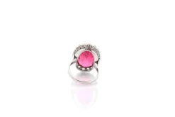 Bague tourmaline de 10,87cts et diamants