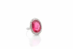 Bague tourmaline de 10,87cts et diamants