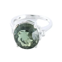 Bague Tourmaline green blue London Diamants