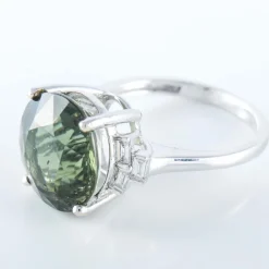 Bague Tourmaline green blue London Diamants