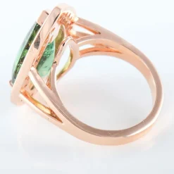 Bague Tourmaline green blue London Spinelles rouges