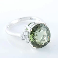 Bague Tourmaline green blue London Diamants