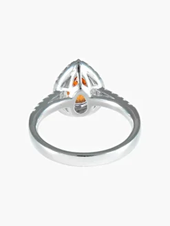 Bague Tourmaline orange Diamants