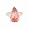 Bague Tourmaline pêche Diamants