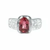 Bague Tourmaline rose Diamants