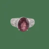 Bague Tourmaline rose Diamants