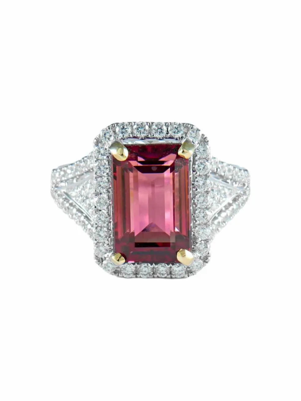 Bague Tourmaline rose Diamants