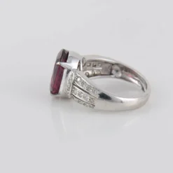 Bague Tourmaline rose Diamants