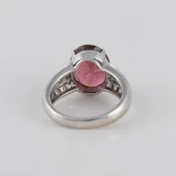 Bague Tourmaline rose Diamants