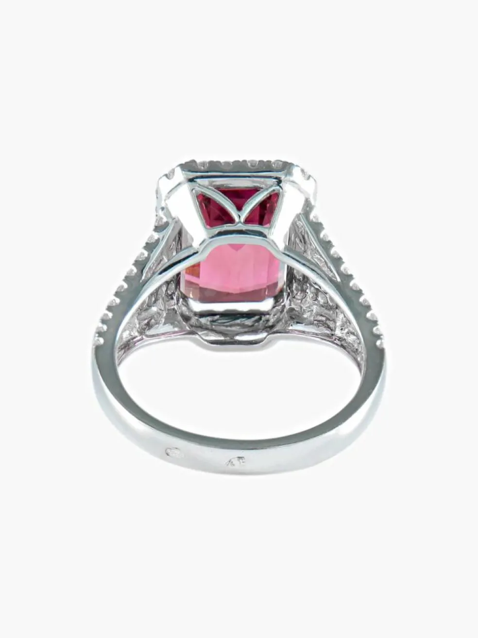 Bague Tourmaline rose Diamants