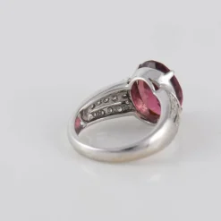 Bague Tourmaline rose Diamants