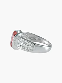 Bague Tourmaline rose Diamants