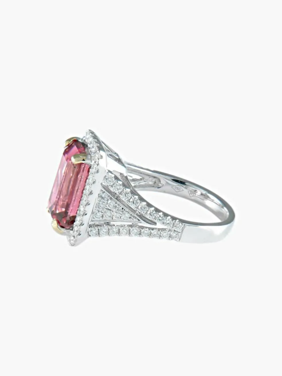 Bague Tourmaline rose Diamants