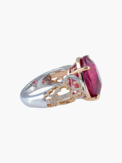 Bague Tourmaline rose Diamants