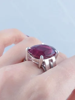 Bague Tourmaline rouge