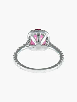 Bague Tourmaline rouge Diamants