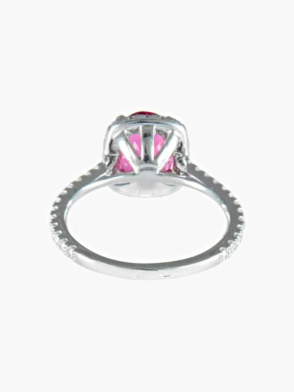 Bague Tourmaline rouge Diamants