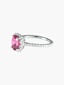 Bague Tourmaline rouge Diamants