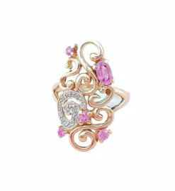 Bague Tourmalines roses Diamants