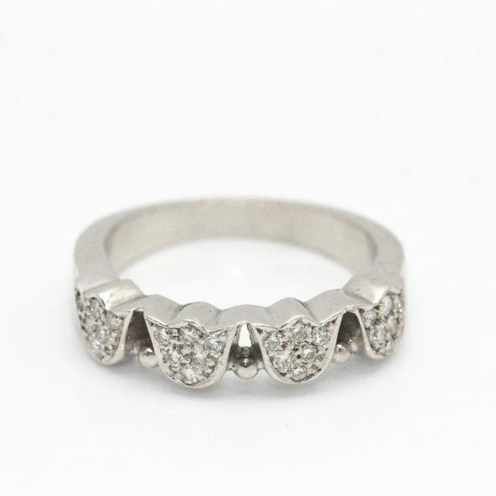 Bague TOUS TULIP en or et diamants.