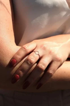 Bague Transparence Or blanc