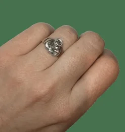 BAGUE TREFLE DIAMANTS