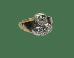 BAGUE TREFLE DIAMANTS