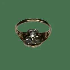 BAGUE TREFLE DIAMANTS