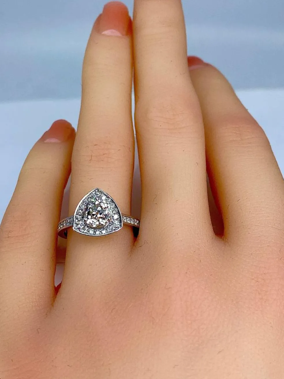 Bague Triangle diamant 1,10 carat