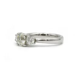 Bague Trilogie - Or blanc et diamants