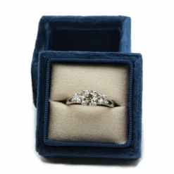 Bague Trilogie - Or blanc et diamants
