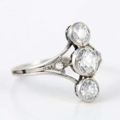 Bague trilogie Art Déco