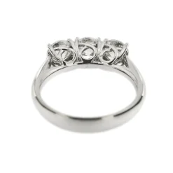 Bague trilogie avec diamants