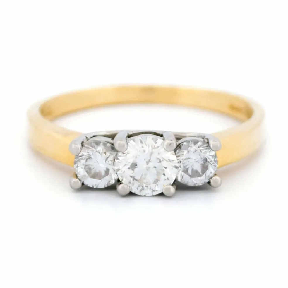 Bague Trilogie Diamant Platine