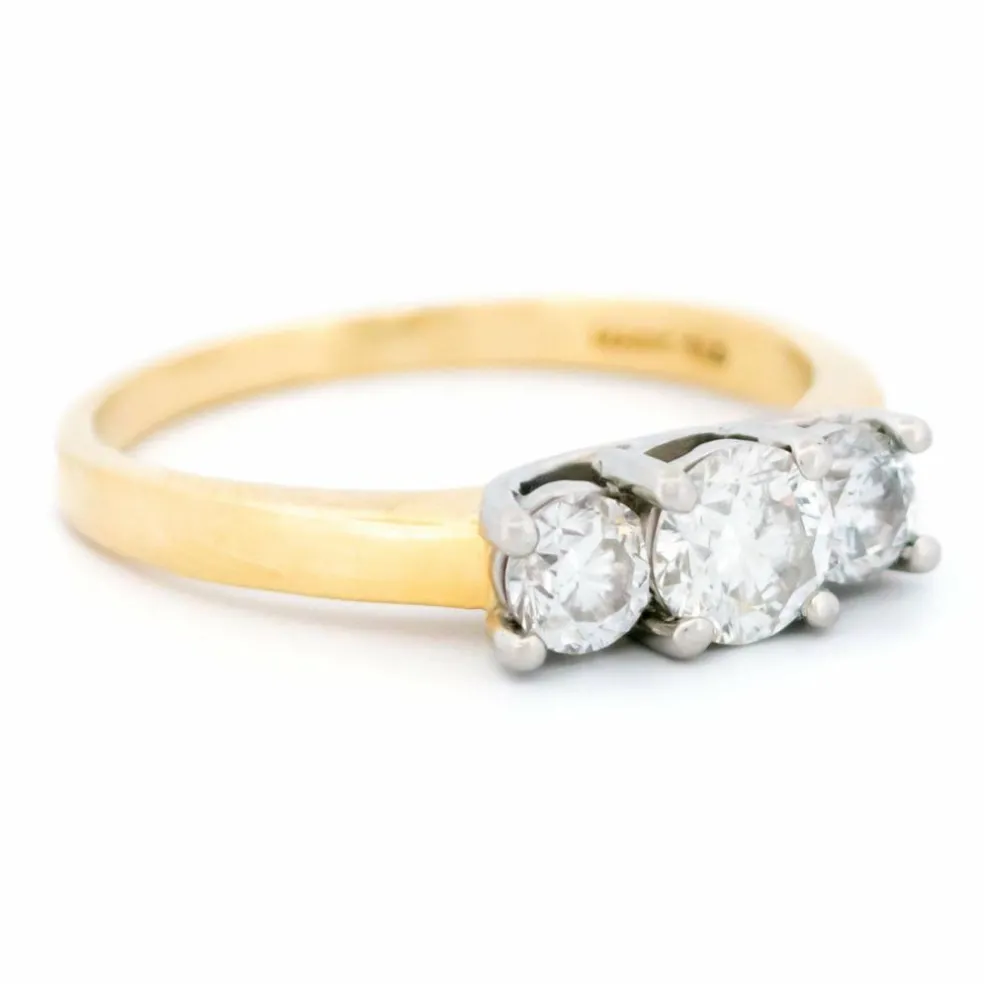 Bague Trilogie Diamant Platine