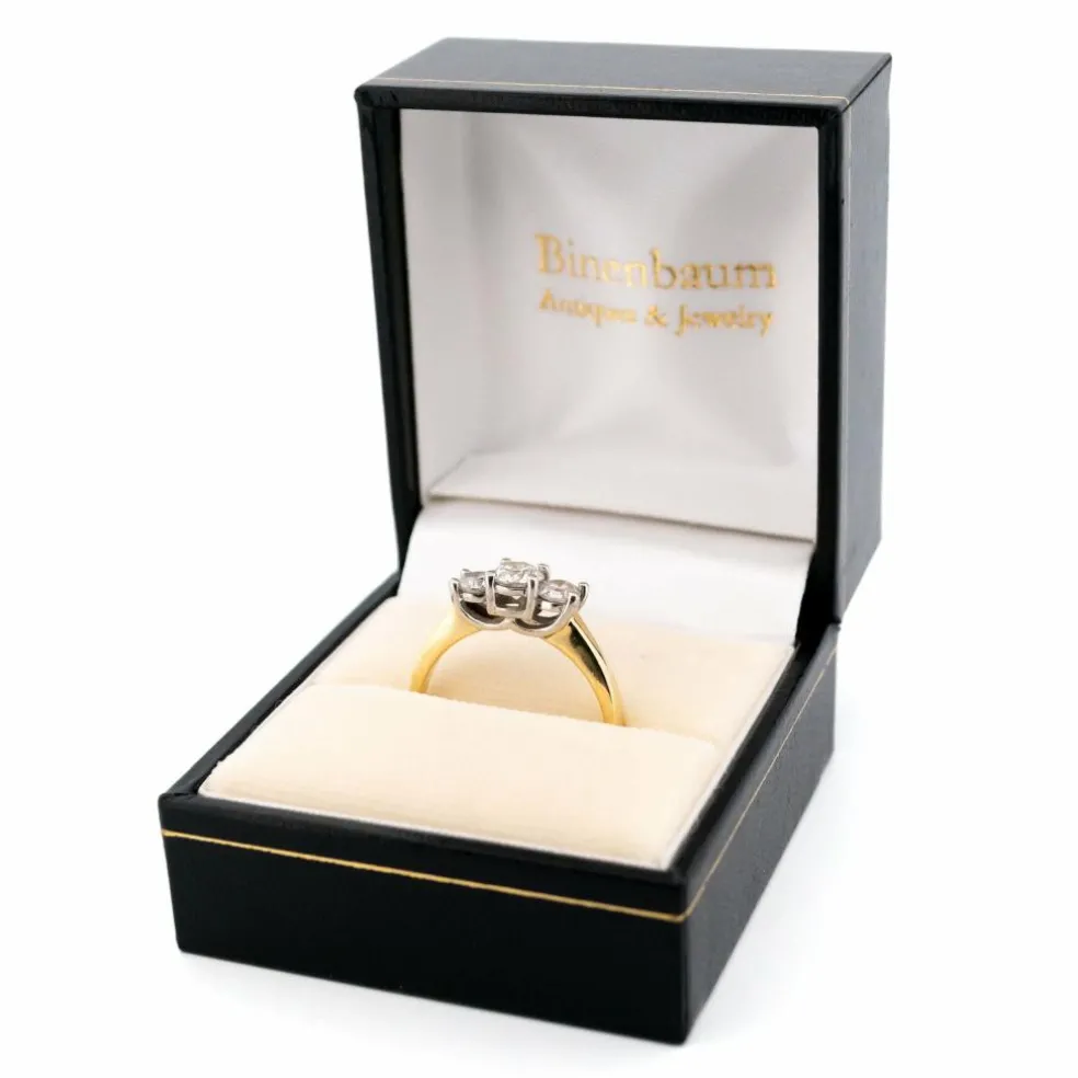 Bague Trilogie Diamant Platine