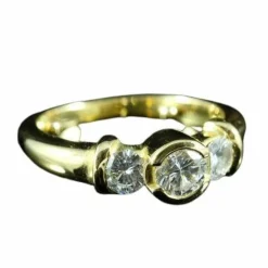 Bague trilogie diamants
