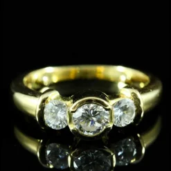 Bague trilogie diamants