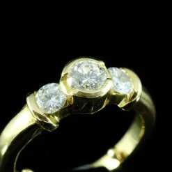 Bague trilogie diamants