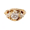 Bague trilogie diamants taille ancienne