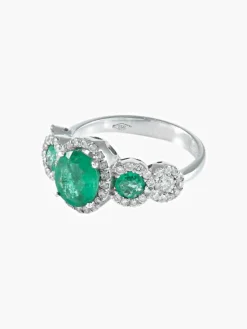 Bague Trilogie Emeraudes