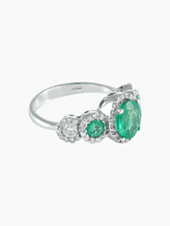 Bague Trilogie Emeraudes