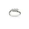 Bague trilogie en or blanc et diamants