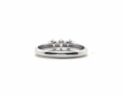 bague trilogie en or blanc avec diamants