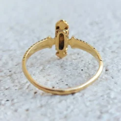 Bague trilogie Napoléon III, or et perles
