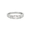 Bague trilogie or blanc