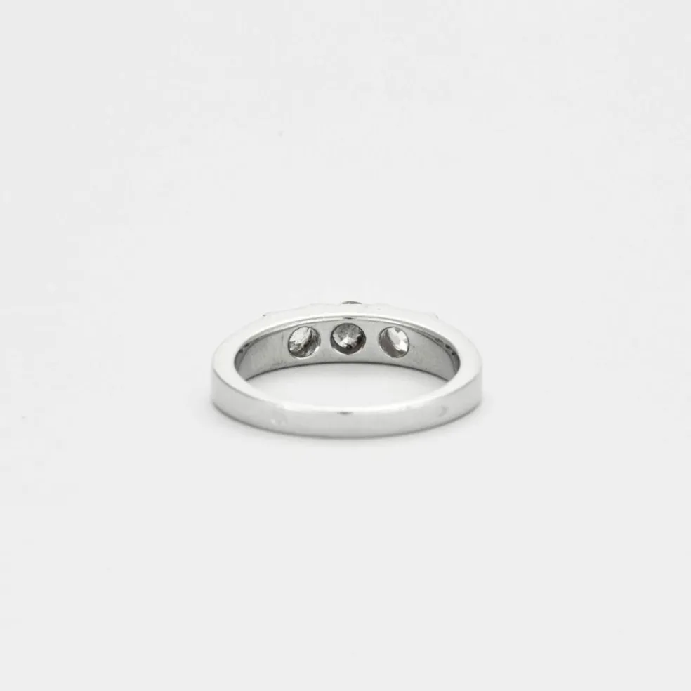Bague trilogie or blanc